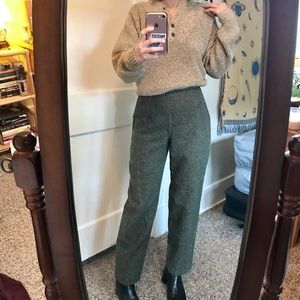 Vintage Petite Sophisticate Dark Academia Wool Pants